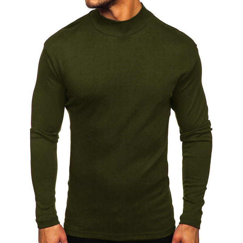 Men's Casual Basic Solid Color Long Sleeve T-Shirt