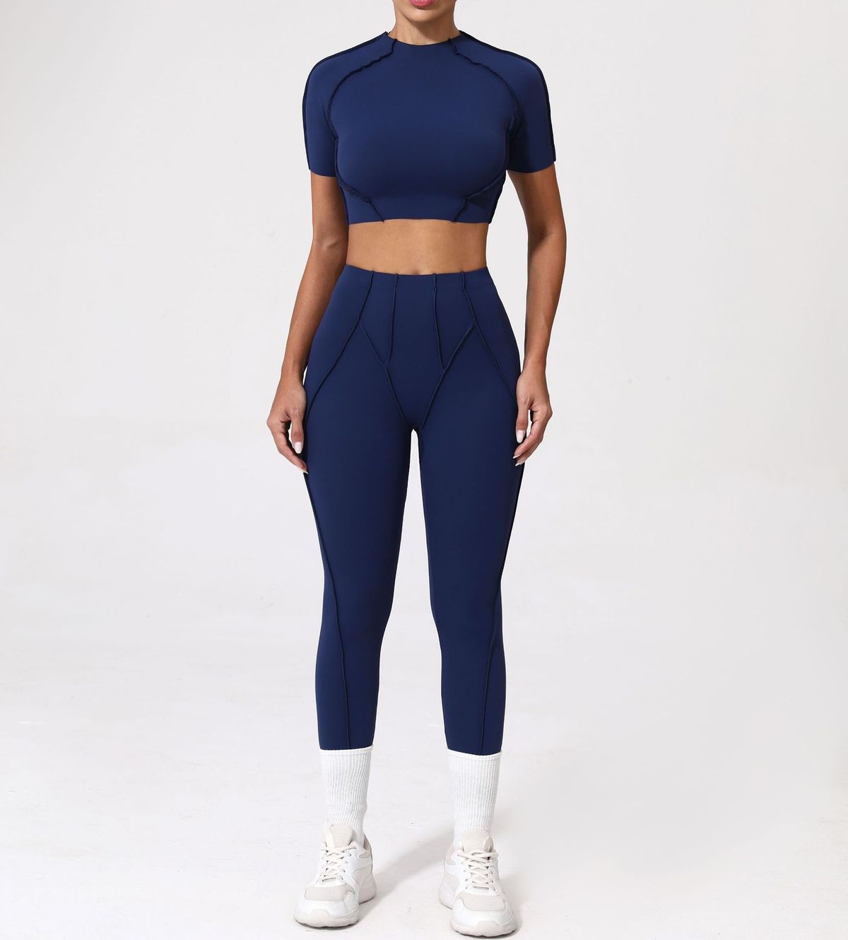 Yoga Quick-Drying Tight Short-Sleeved Fitness Set
