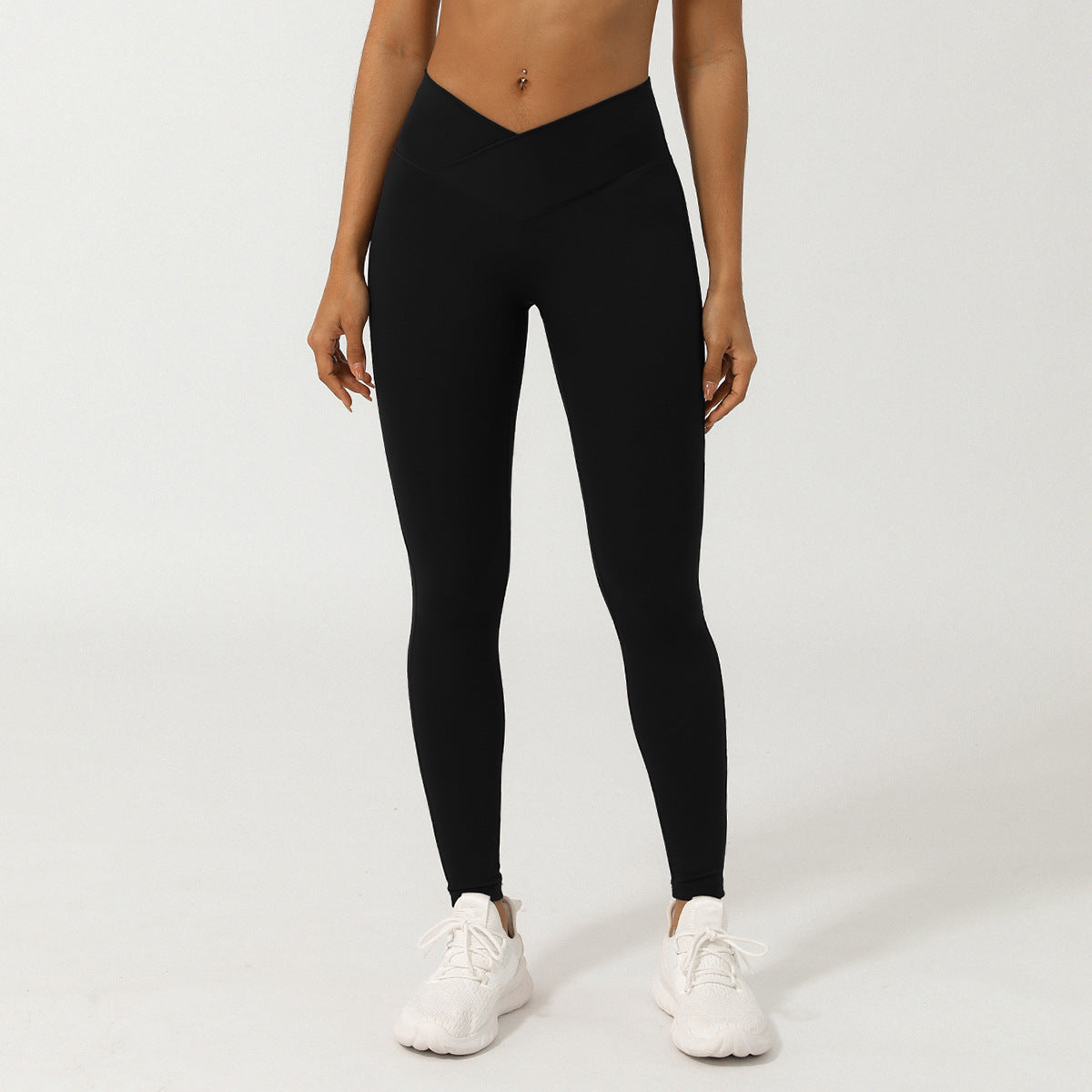 Leggings de sport de couleur unie pour femmes