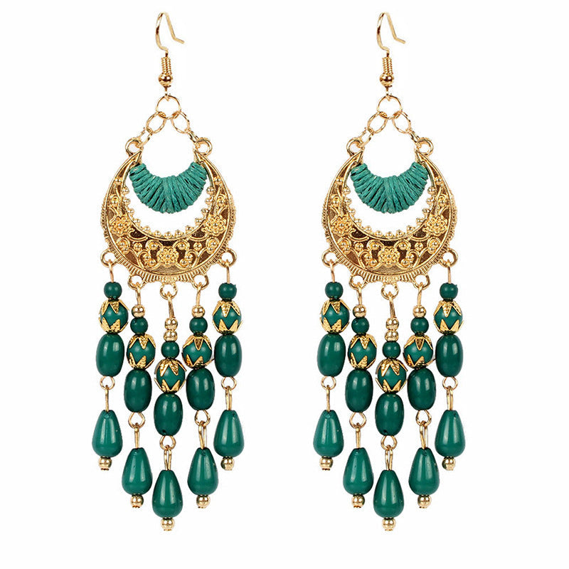 Bohemian Ethnic Style Retro Tassel Earrings