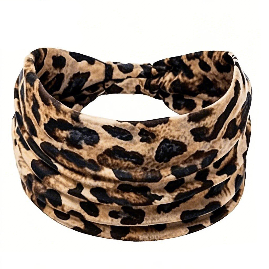 Women Fashion Leopard Printed Sports Hair Band
