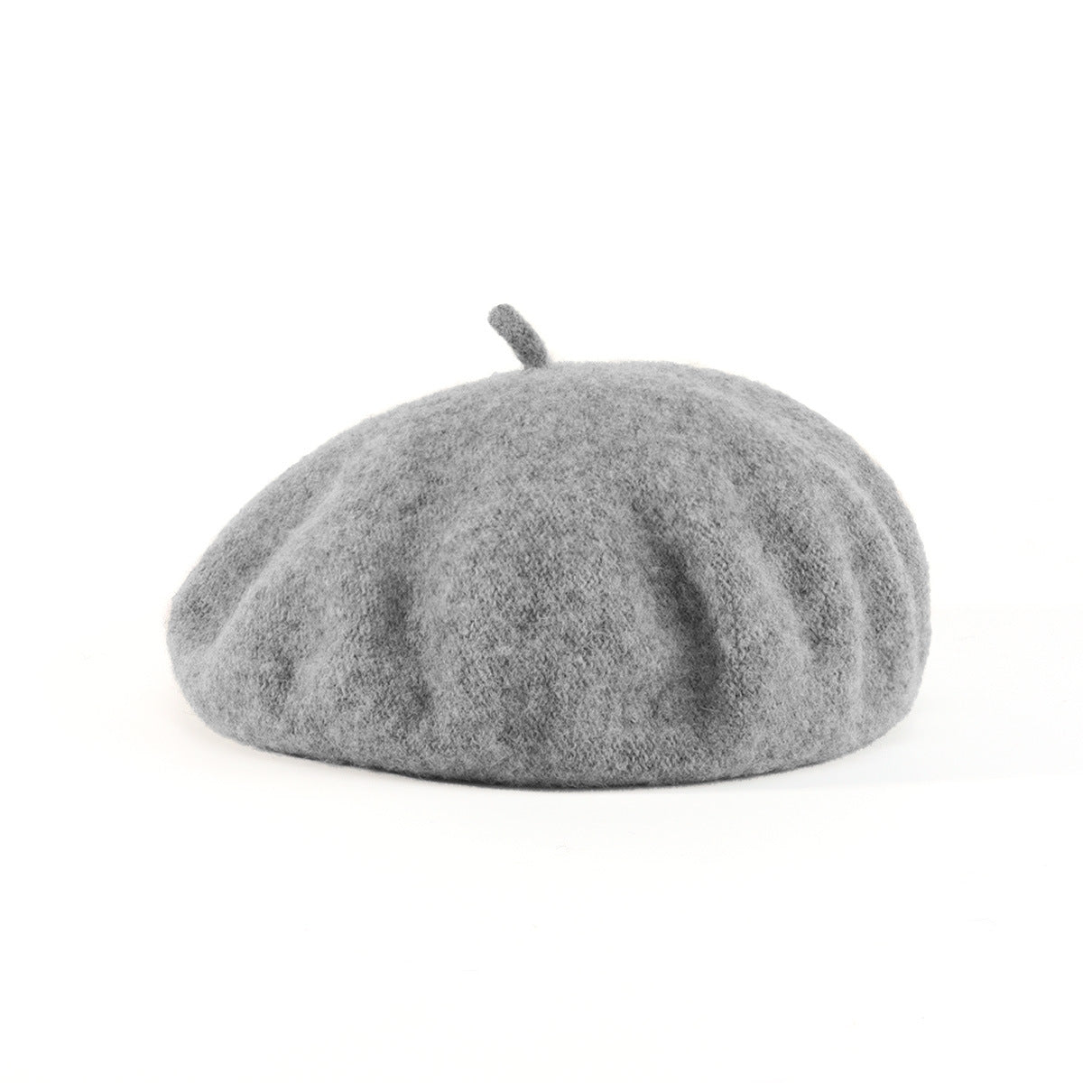 Women Fashion Elegant Solid Color Wool Beret Cap