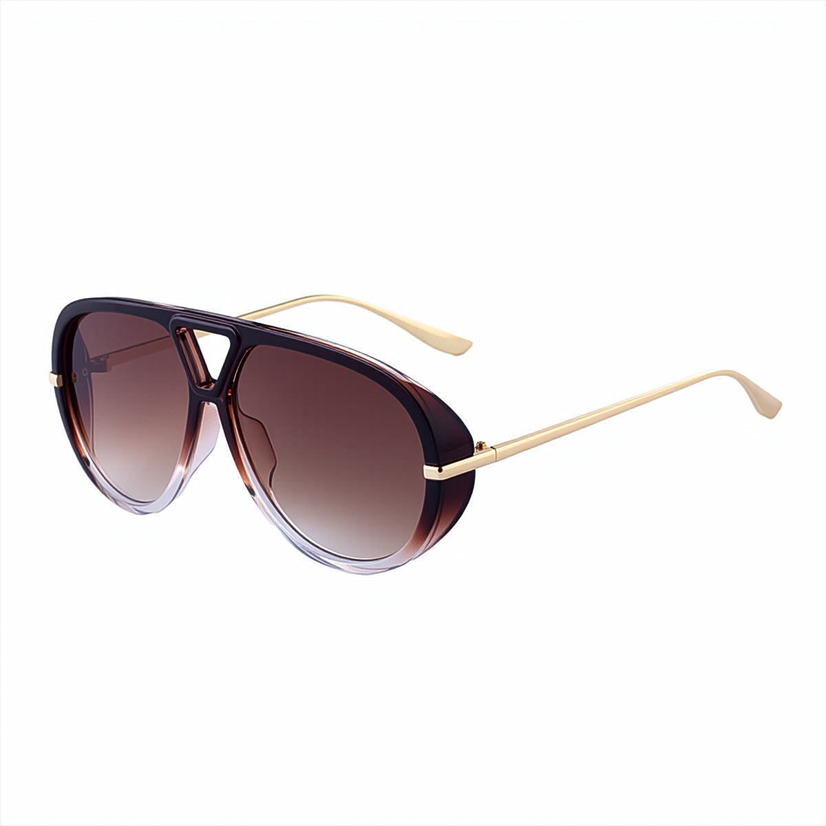 Gafas de sol de montura grande estilo punk retro de moda para mujer