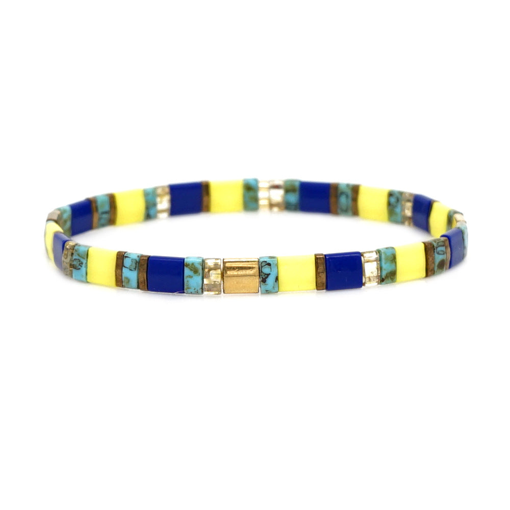 Women Casual Bohemian Handmade Beaded Woven Bracelet