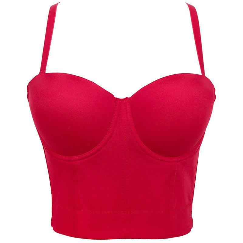 Women Fashion Solid Color Sling Corset