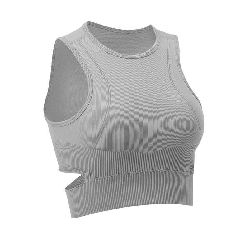 Women Yoga Solid Color Sleeveless Blazer