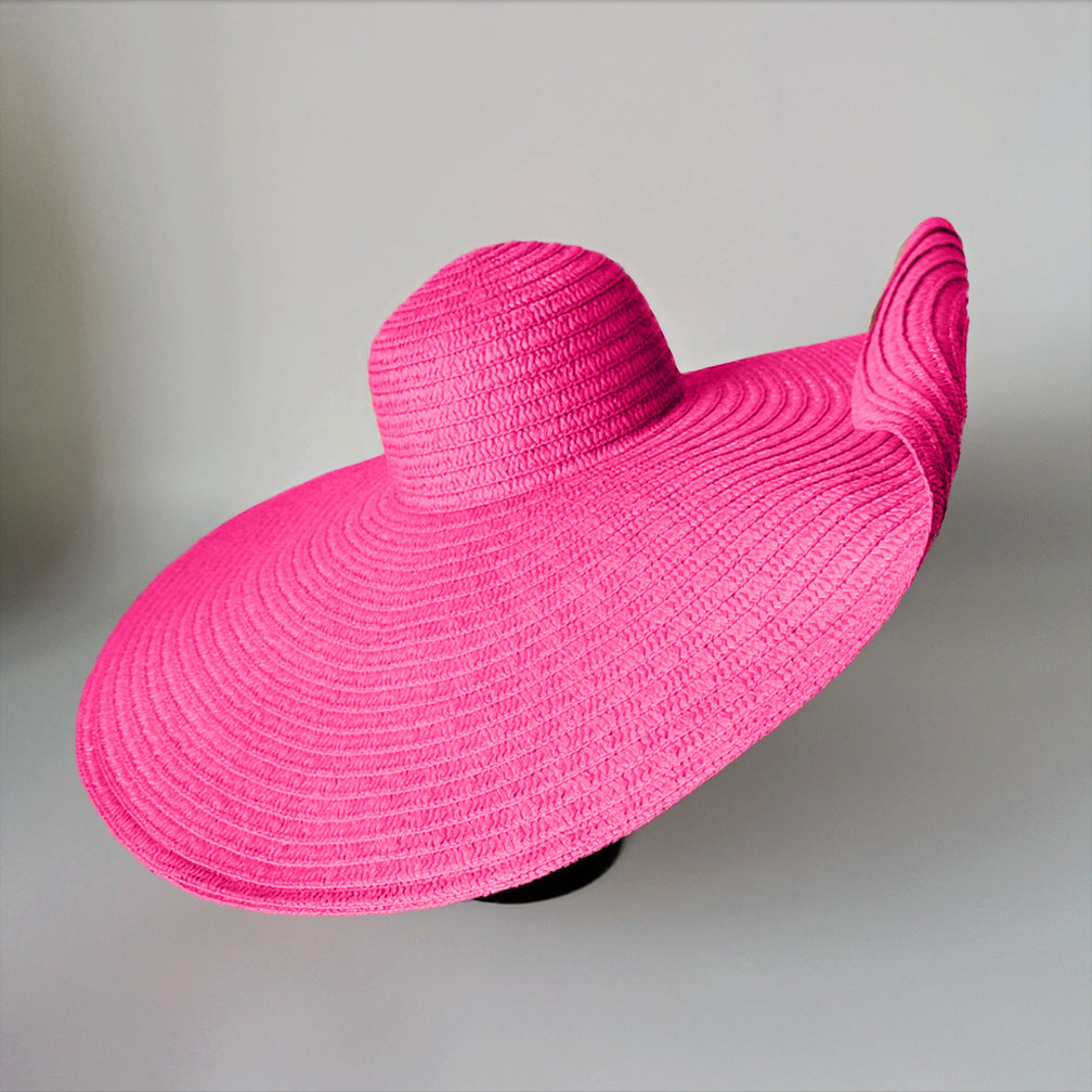 Beach Holiday Straw Collapsible Sun Hat with Color Options