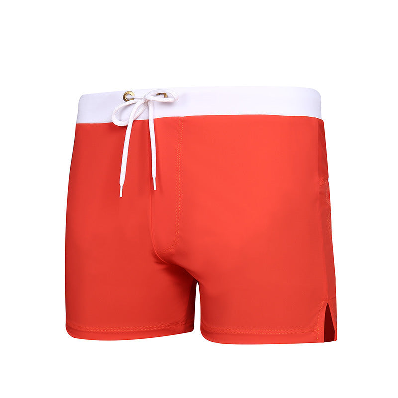 Bañador de playa informal con cordón y colores a juego para hombre