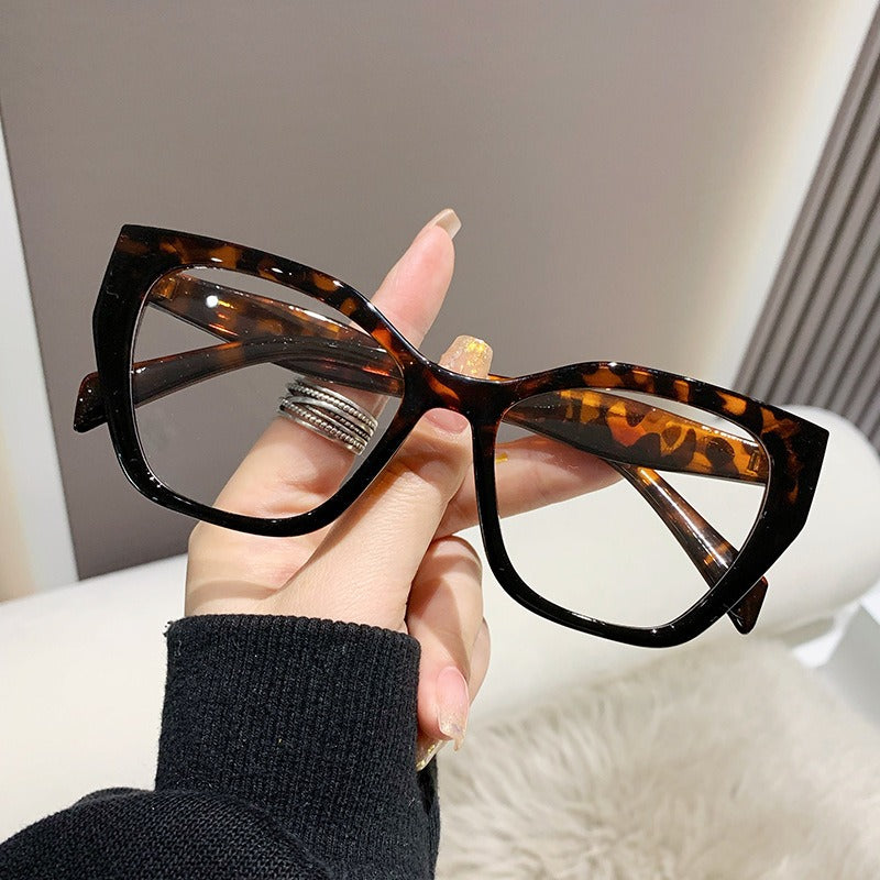 Monture de lunettes œil de chat pour femme - Design élégant en plastique
