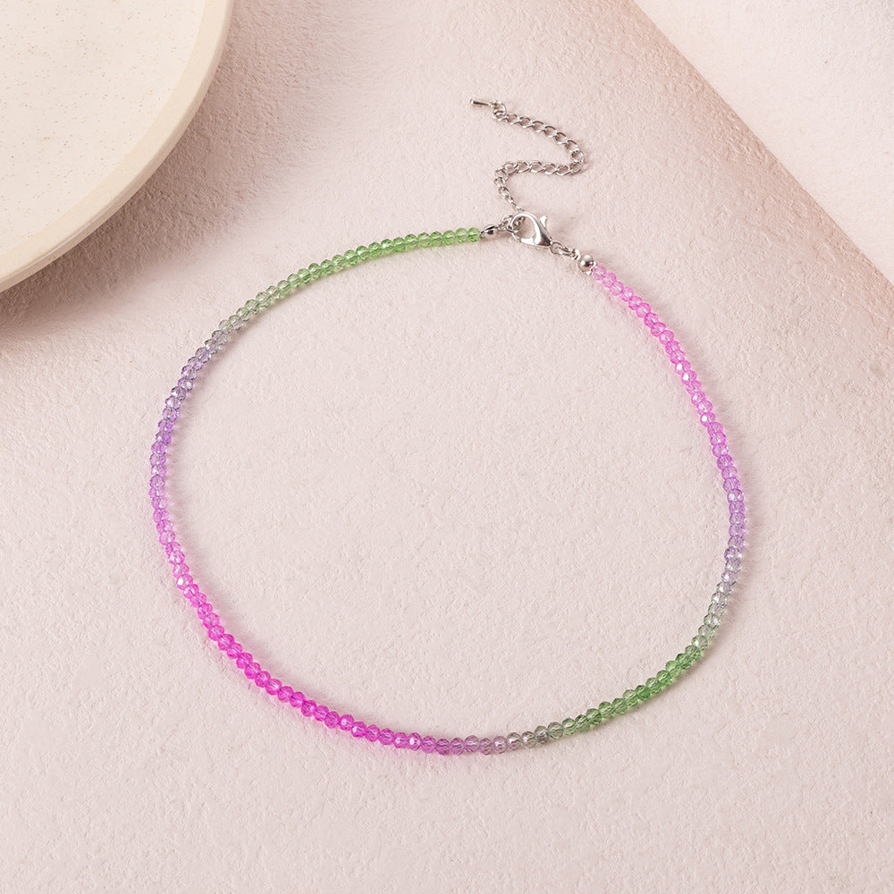 Bohemian Handmade Multicolor Rice Beaded Necklace