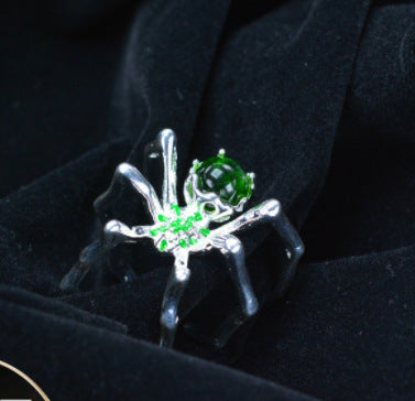 Anillo de araña punk de Diablo de moda para Halloween para mujer