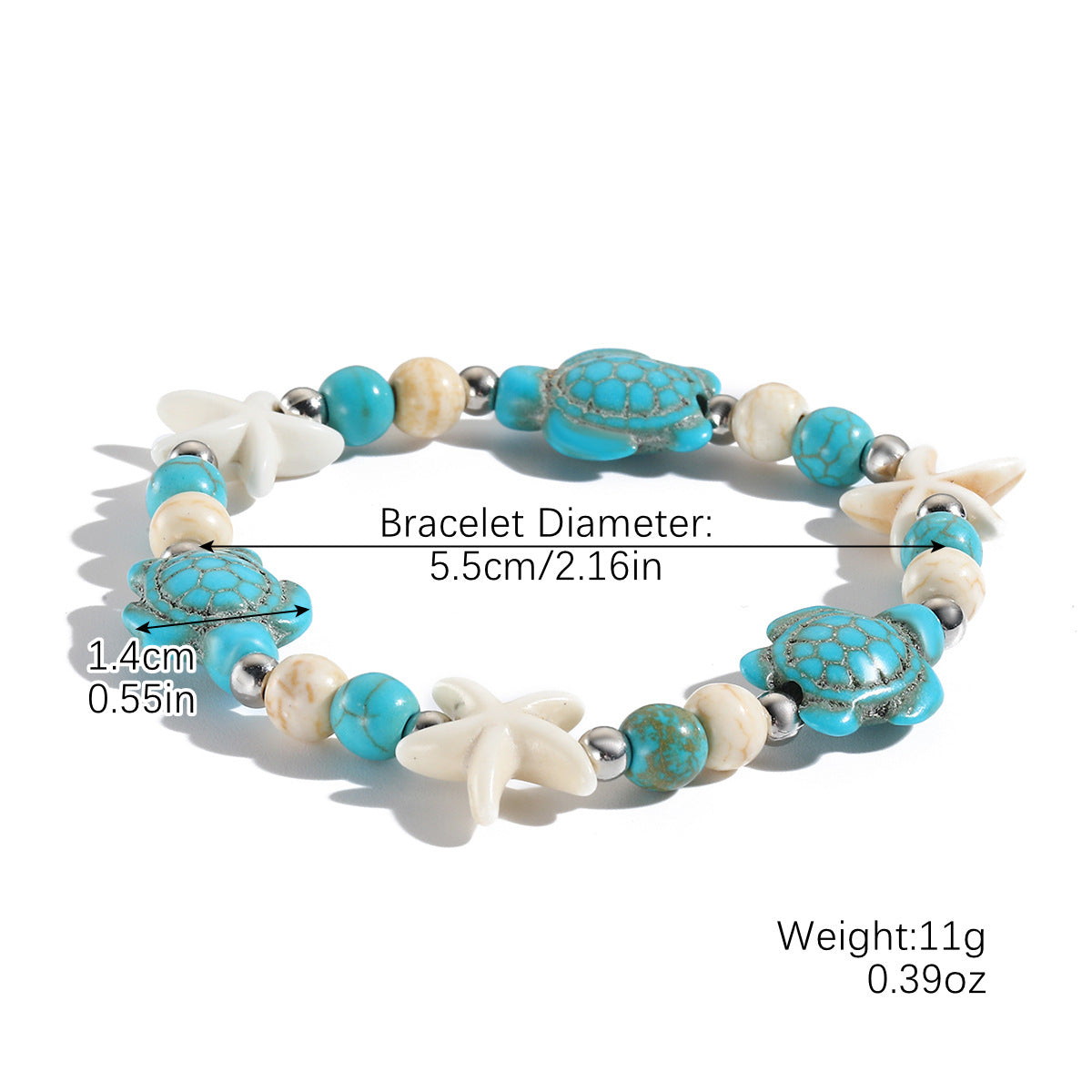 Women Fashion Boho Woven Knot Natural Shell Bracelet