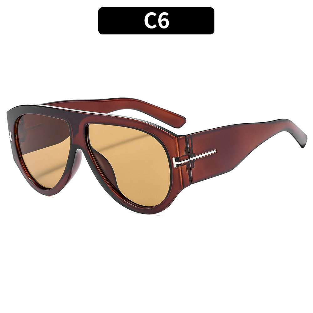 Fashion Large Frame Sunscreen Sunglasses