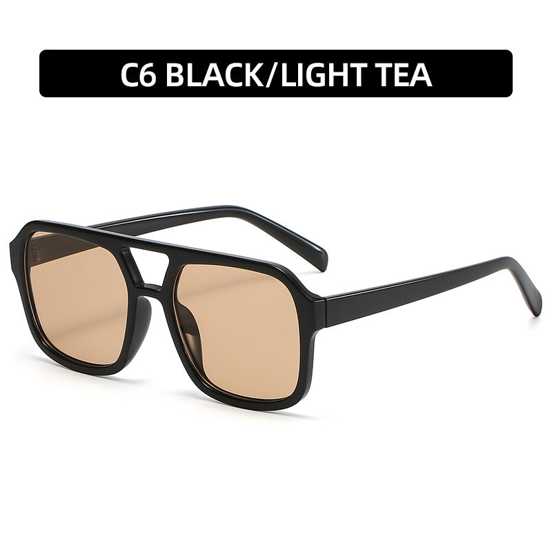 Gafas de sol clásicas de aviador de doble haz