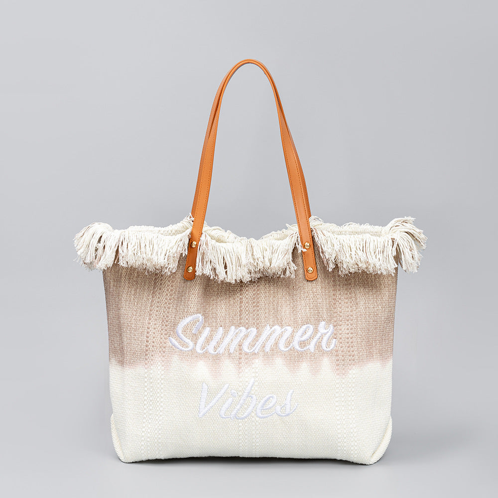 Sac fourre-tout brodé style bohème décontracté pour les fêtes