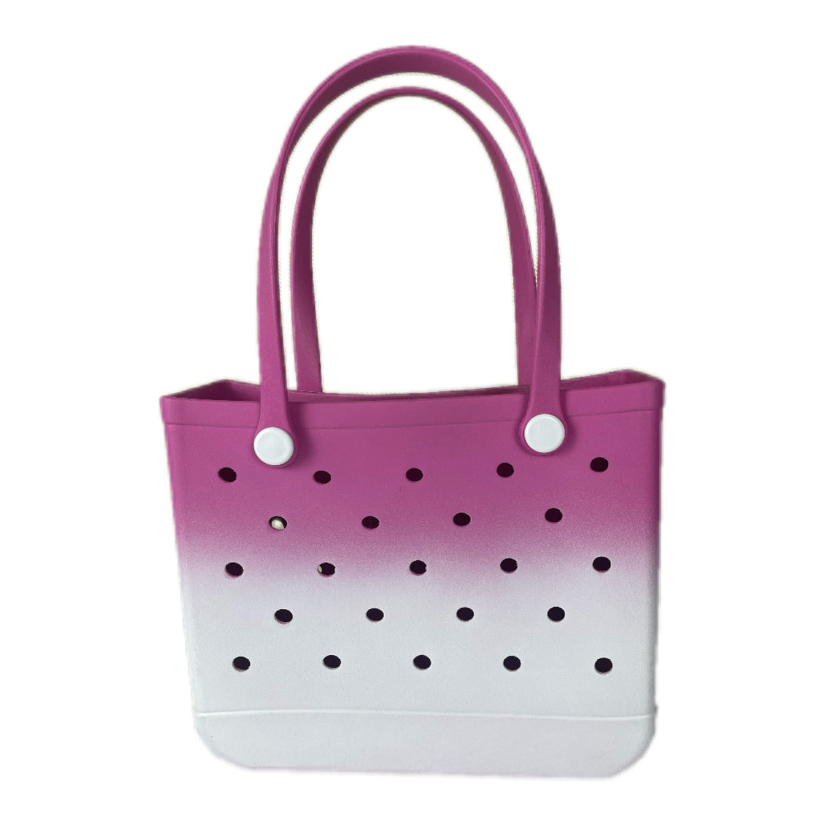 Bolsa de playa de EVA degradada con diseño de agujeros: elegante y espaciosa