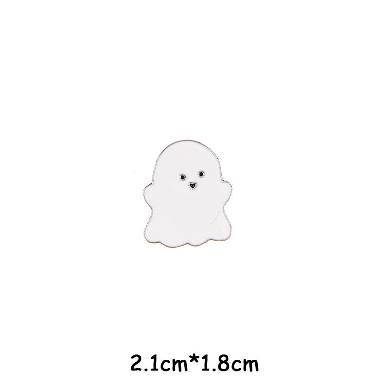 Broche unisexe Halloween en forme de squelette et de momie citrouille