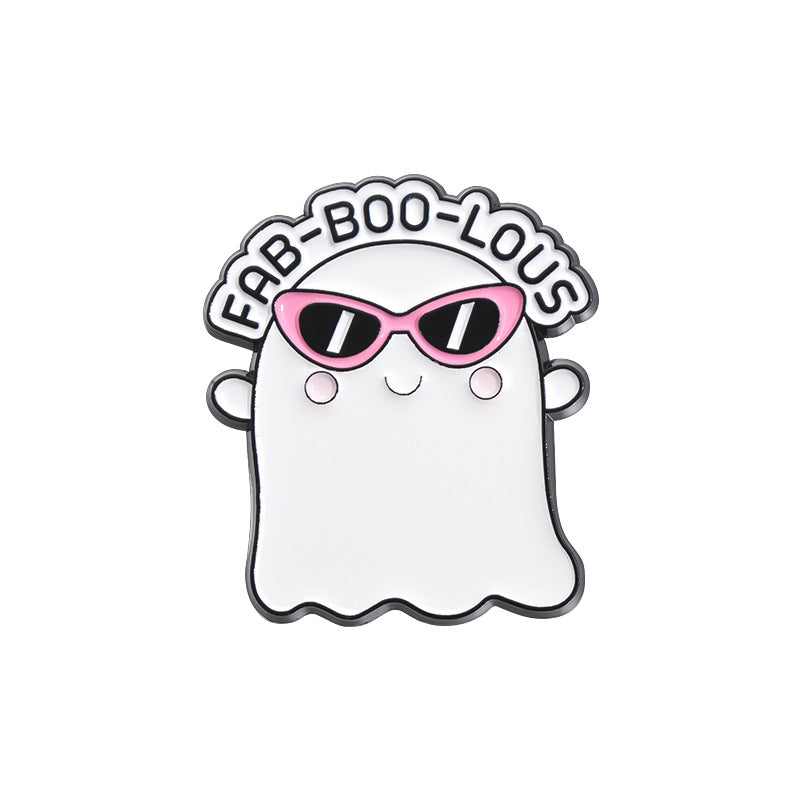Women Simple Cute Halloween Ghost Zinc Alloy Brooch