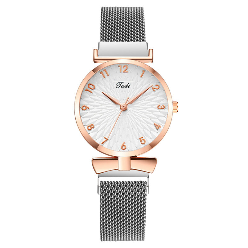 Women Fashion Casual Solid Color Digital Sunflower Quartz Watch
