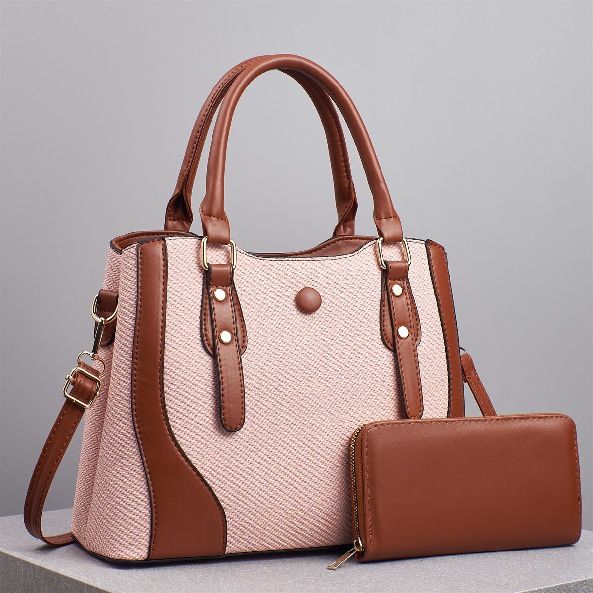 Ensemble de sacs à main en cuir de grande capacité pour femmes, style décontracté et tendance