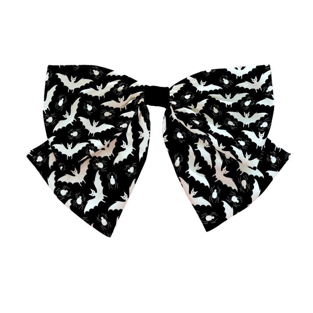 Accessoires pour cheveux avec nœud en forme de crâne et de citrouille pour Halloween