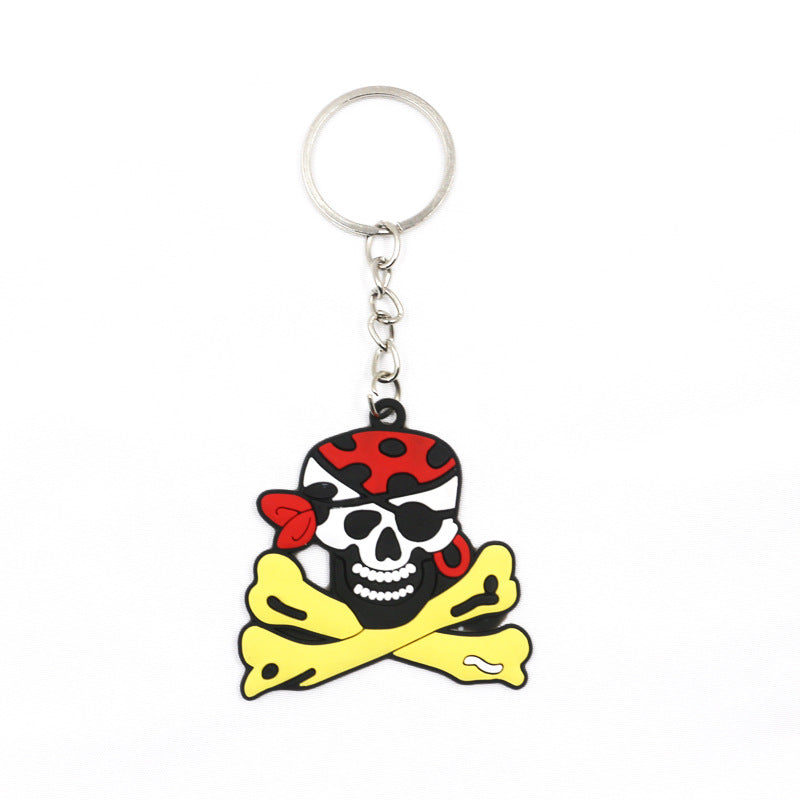 Halloween Unisex Fashion Pirate Skull Key Chain