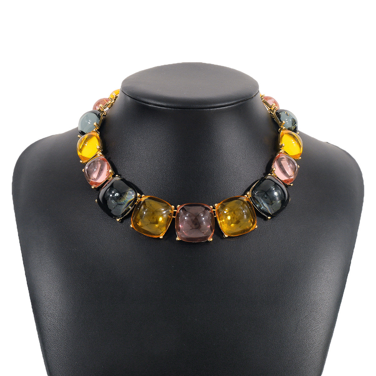Women Fashion Bohemian Geometric Round Necklace