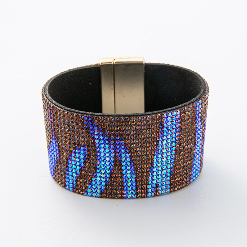 Pulsera de ala ancha con diamantes de imitación de Bohemian Wind