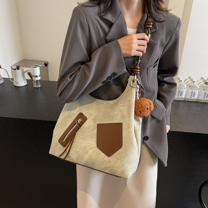 Women Fashion Casual Retro Large Capacity Tote Bag