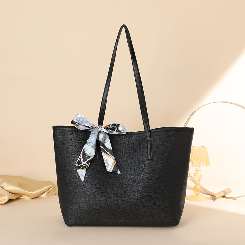 Large Capacity Urban PU Tote Bag with Magnetic Closure