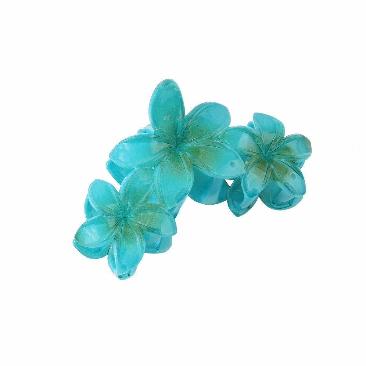 Pinza de agarre floral con degradado de playa para vacaciones