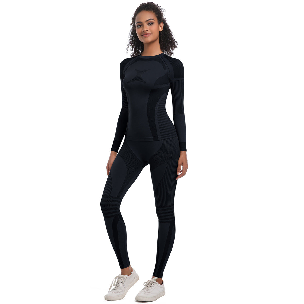 Women Yoga Color Contrast Cycling Running Set
