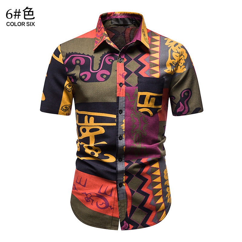Camisa informal de verano para hombre para vacaciones en la playa