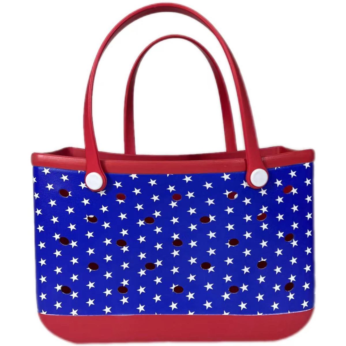 Sac de plage Eva imprimé à motif géométrique, fourre-tout polyvalent