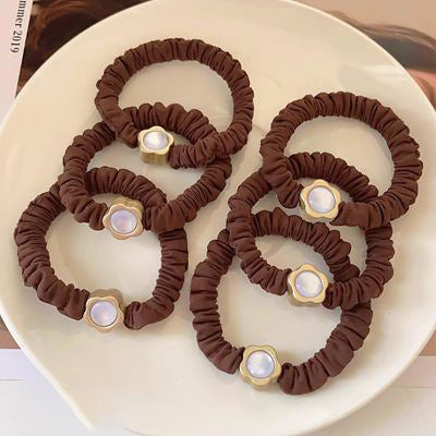 Women Fashion Solid Color Cat Eye Hair Ring