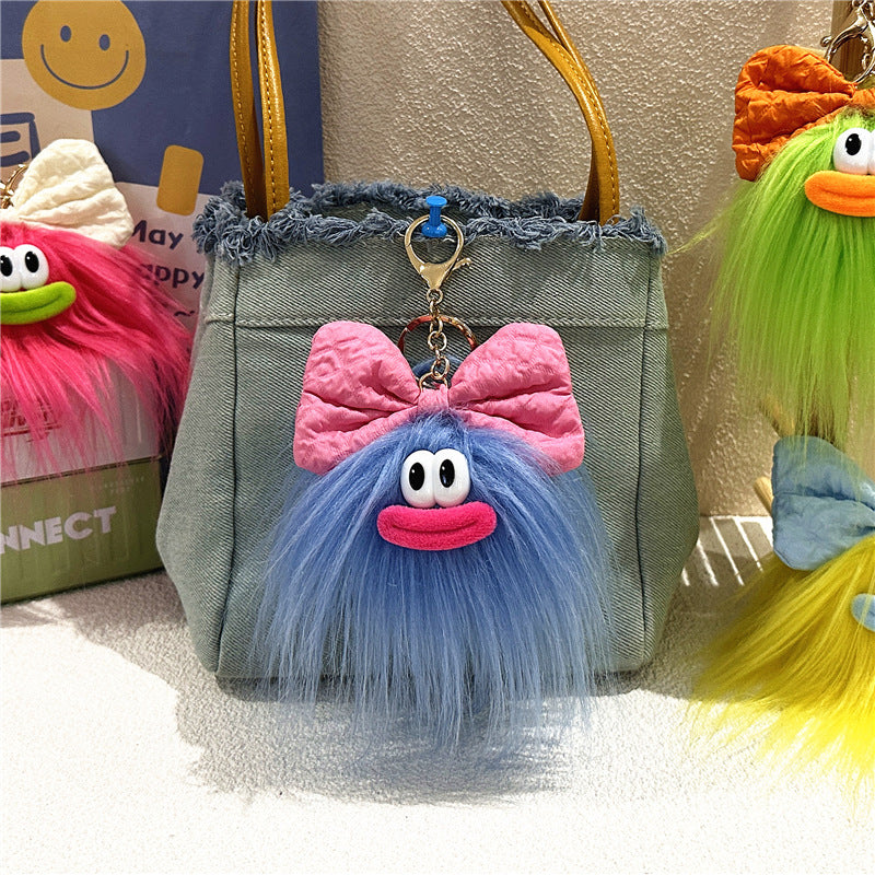 Cute Bow Doll Keychain Plush Cartoon Pendant