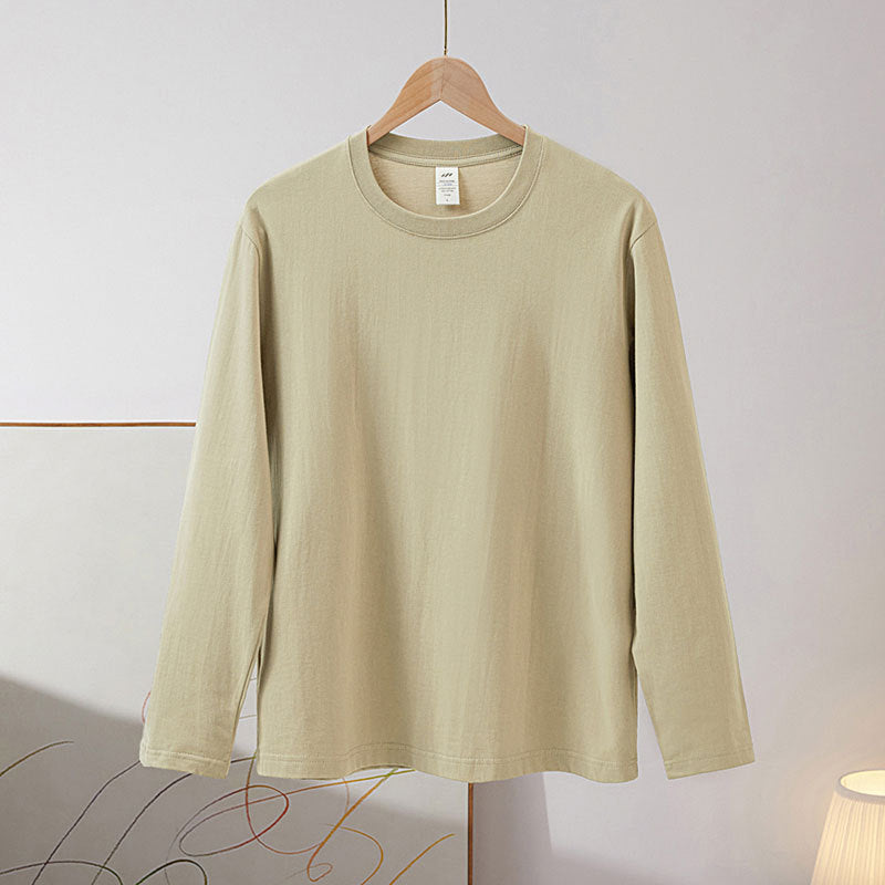 Good Quality Women Basic Long Sleeve Solid Color Blank T-Shirt