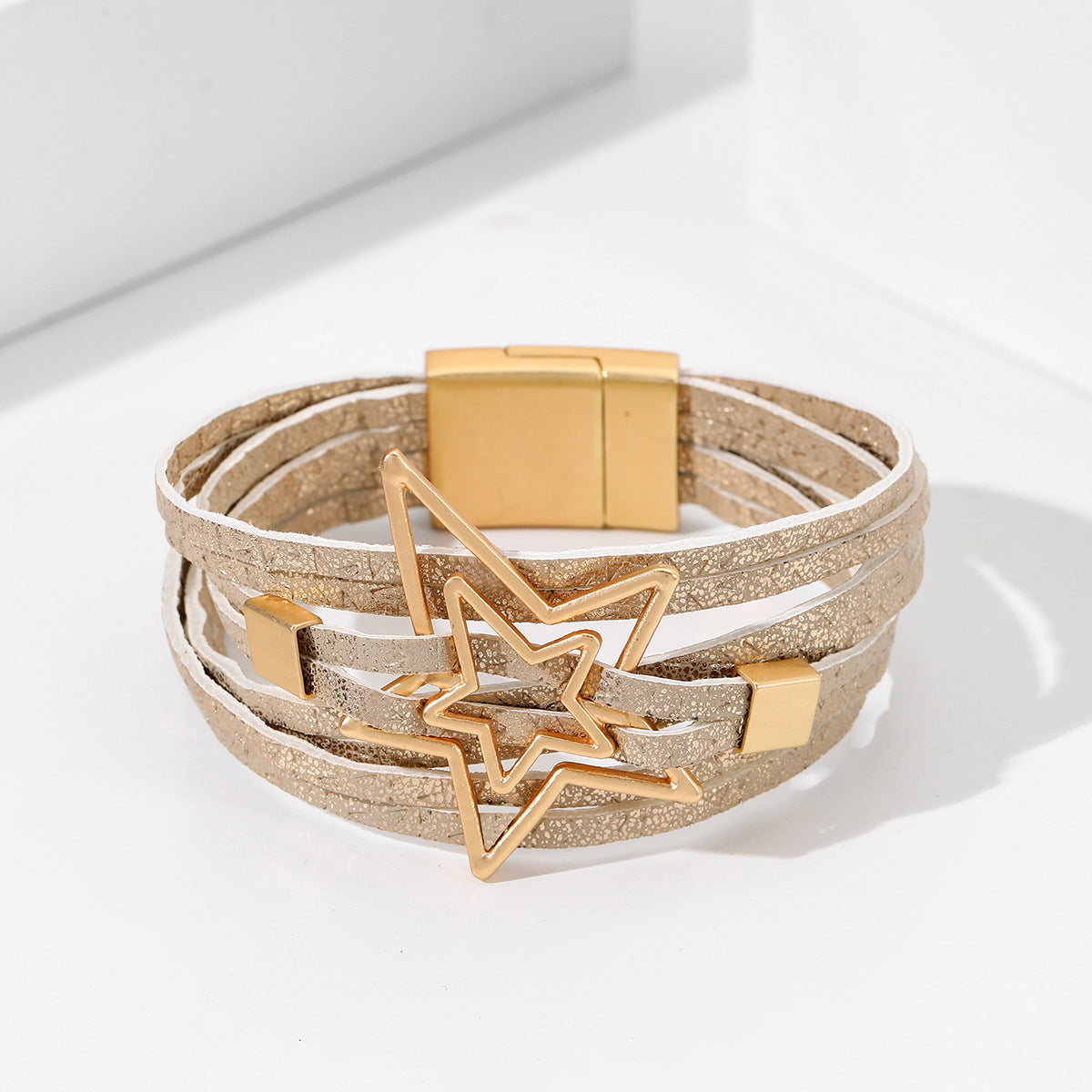Bohemian Multi-Layer Leather Alloy Bracelet