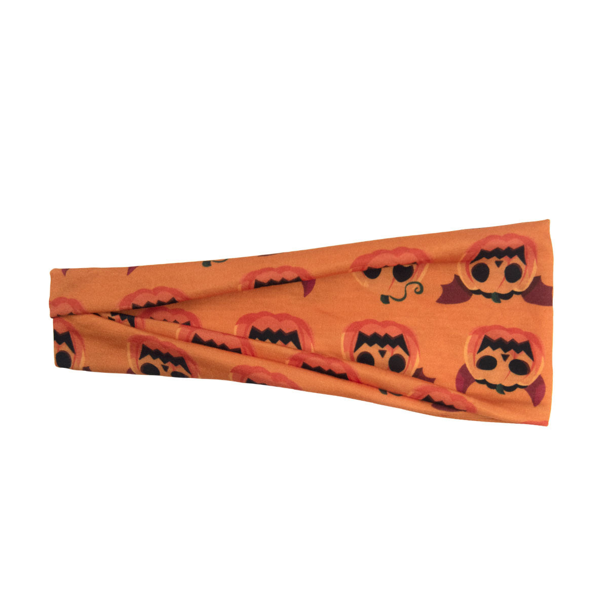 Diadema deportiva con estampado de calabaza y calavera de Halloween