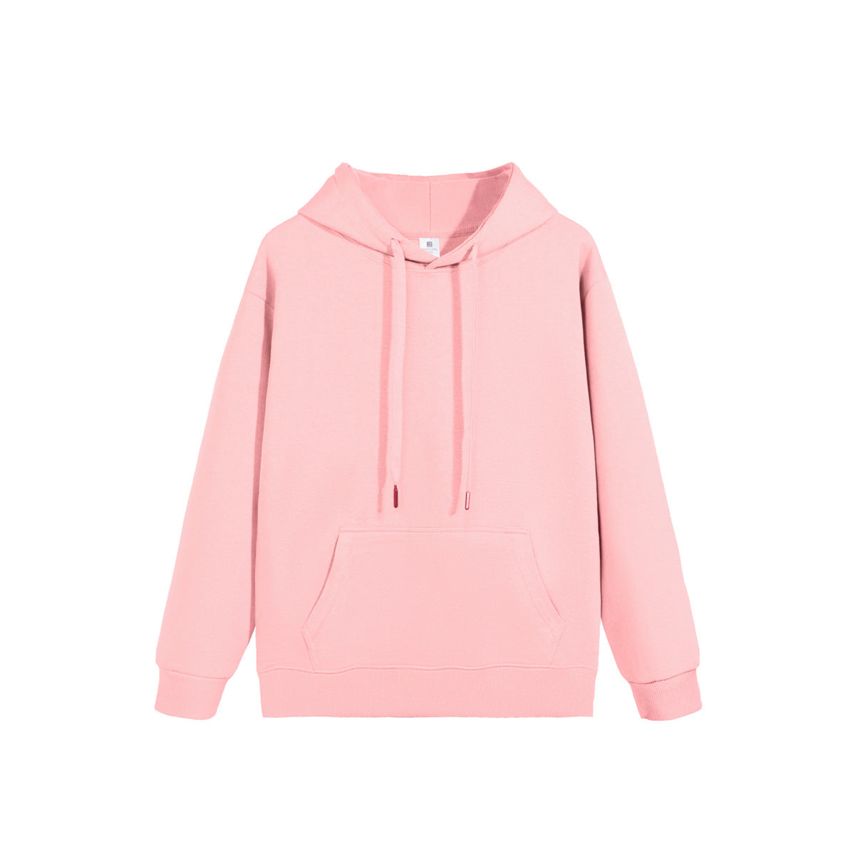 Casual Solid Color Cotton Long-Sleeve Hoodie