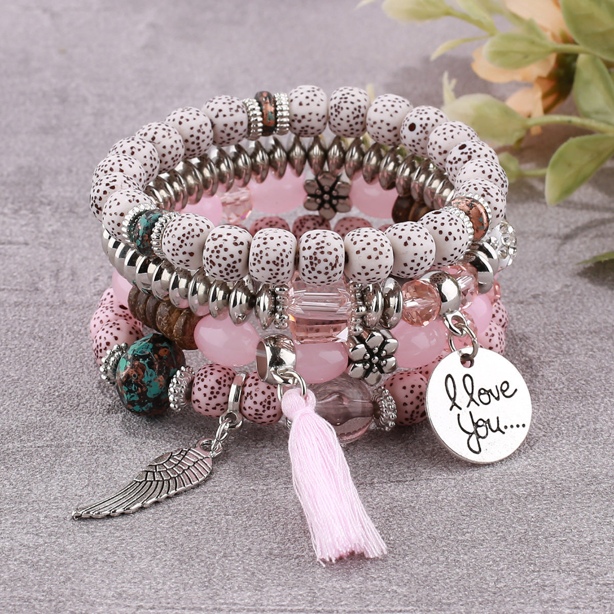 Bohemian Style Multi-Layer Wooden Beaded Bracelet