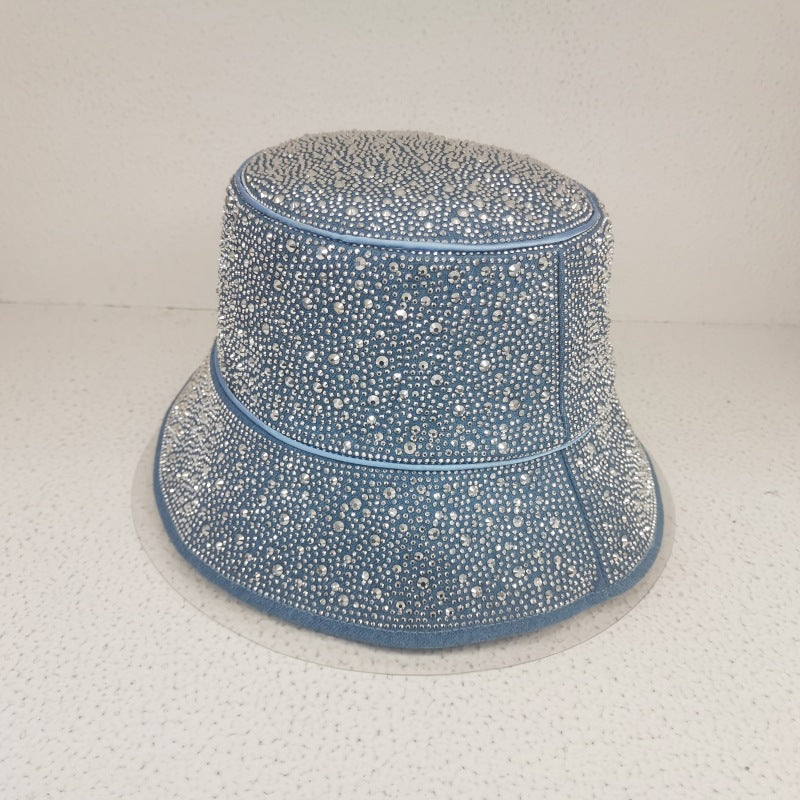 Gipsophila Flash Rhinestone Fashion Casual Bucket Hat