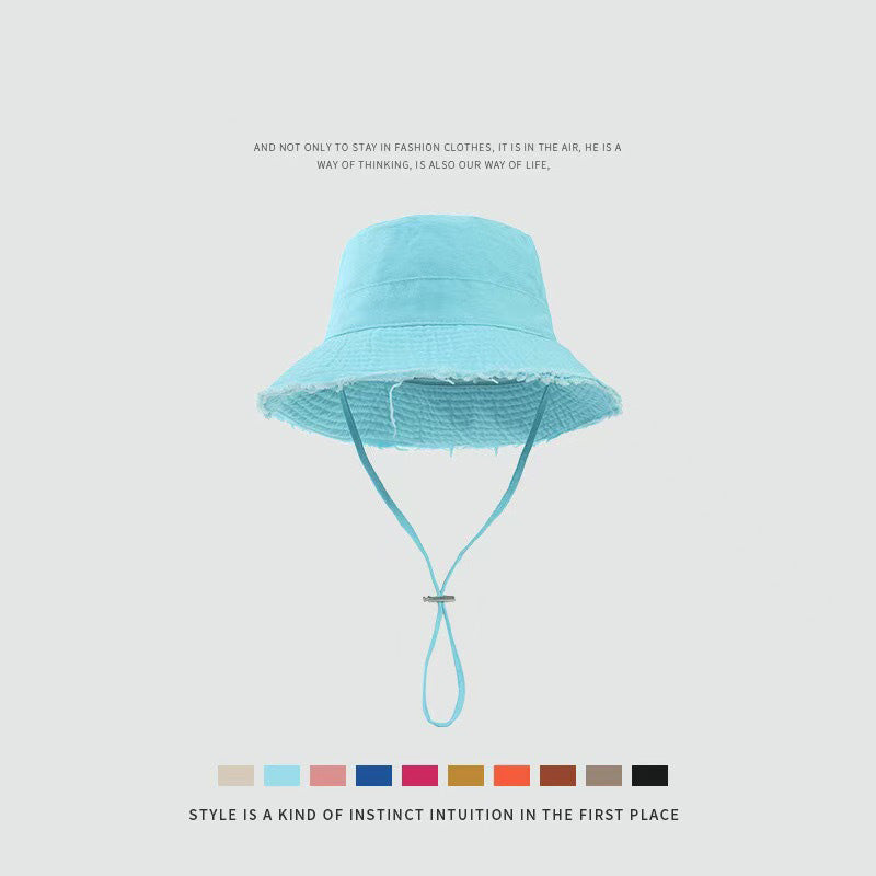 Sombrero de pescador plegable de color sólido informal para mujer