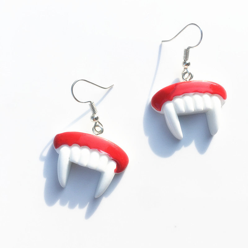 Pendientes colgantes de Halloween para mujer con murciélago, calabaza y zombi