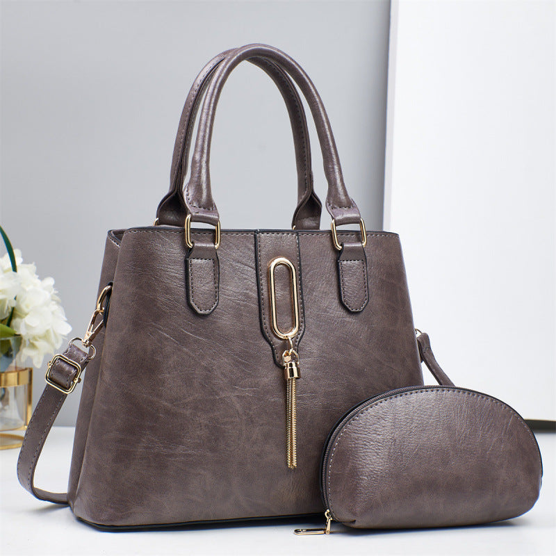 Ensemble deux pièces pour femme, sac à main élégant