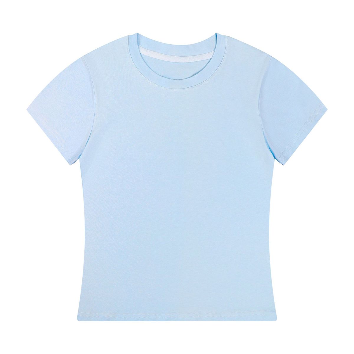 T-shirt d'été décontracté de couleur unie pour femme
