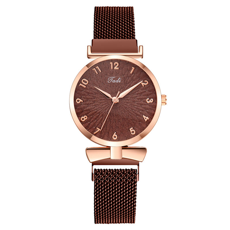 Montre à quartz numérique tournesol pour femme, décontractée, couleur unie