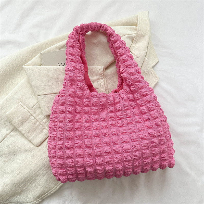 Bolso de mano plisado informal de moda para mujer