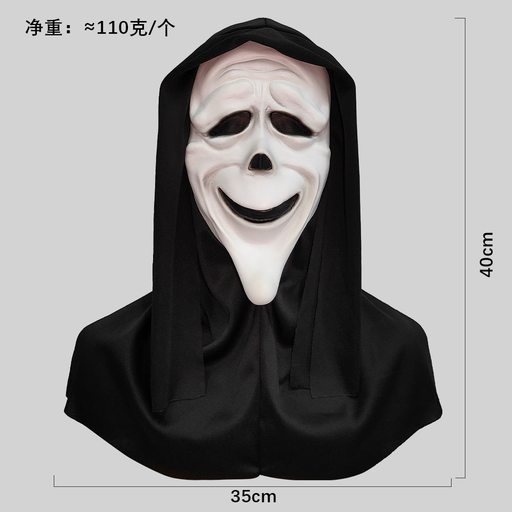 Máscara de calavera de látex blanca de Halloween Scream Horror