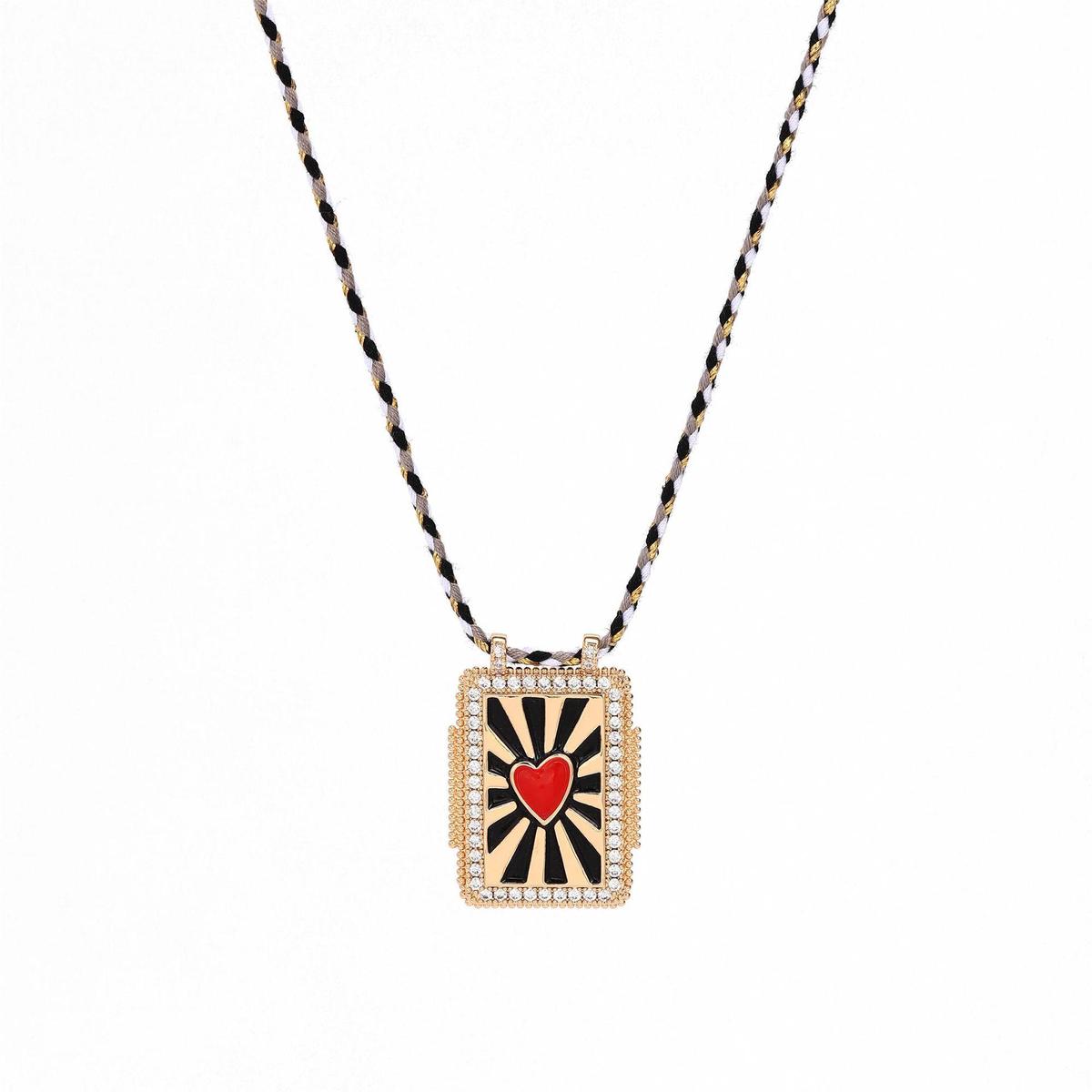 Collar con colgante de ojo malvado de sol y luna de estilo bohemio para mujer